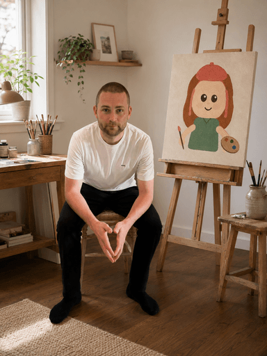 Mikkel, founder of Blenda Art